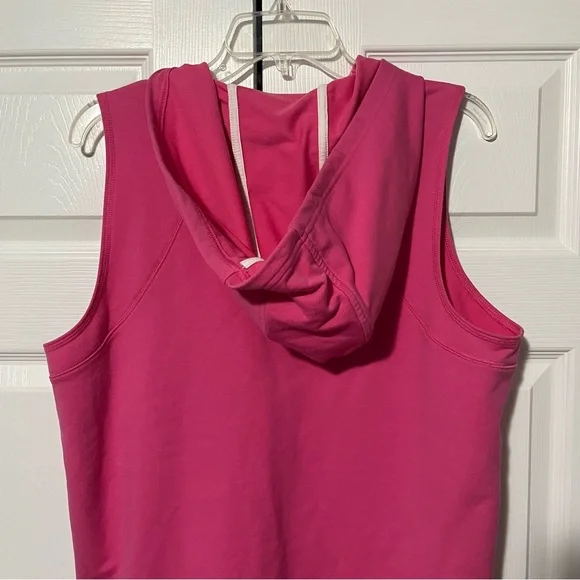 L-RL Lauren Active Ralph Lauren women’s size XL pink zipper hooded vest - Picture 8 of 9
